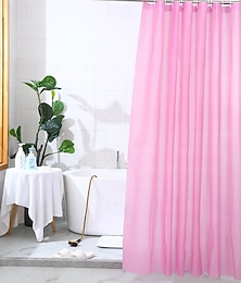 economico -Tende da doccia resistenti alla muffa tende da bagno impermeabili in PEVA pesanti con 12 ganci in plastica bianchi 180cm x 180cm