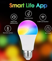 abordables -Luces inteligentes RGB de ensueño de 16 colores con control Bluetooth, adecuadas para sala de estar, motocicleta, decoración periférica, lámpara de burbuja para decoración del hogar