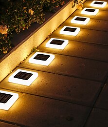 ieftine -2/4 buc. Iluminare solară cu led pentru exterior, 16 led, rezistentă la apă, iluminare de grădină de uz casnic, iluminare pentru căile de gazon, lumină solară de perete.