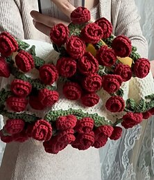 levne -ručně pletená růžová deka pro kutily  & hotový dárek pro den matek valentýna