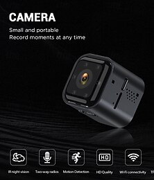 זול -a3 1080p מעקב ip wifi מצלמה מיני בית חכם דו כיווני אינטרקום מעקב מצלמה אודיו וידאו לילה wifi צג אבטחה