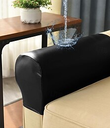 abordables -Funda de reposabrazos de sofá de piel sintética ultra gruesa y suave, elástica, para sillones reclinables, sillas, sofás de dos plazas, elástica, impermeable, protector de reposabrazos para sofá