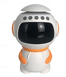 abordables -Reloj musical de astronauta con luz LED altavoz Bluetooth alarma y ranura para tarjeta TF juguete decorativo para dormitorio infantil