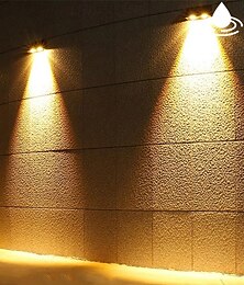 economico -moderna e minimalista luce solare per lavaggio a parete, sloar luce per scale impermeabile cortile luce sul ponte giardino esterno parete decorazione esterna lampada per recinzione solare