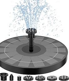 economico -Fontana solare da cortile, fontana per uccelli da giardino, fontana galleggiante per laghetto da esterno