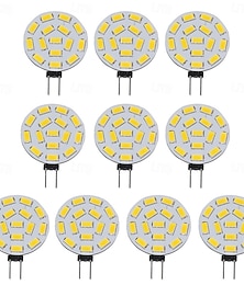 abordables -Ampoules LED G4 à deux broches 10-30 V G4 15 SMD 5730, équivalent à une ampoule halogène de 20 W, pour éclairage décoratif d'intérieur, lustre, cristal, 10 pièces