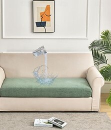 voordelige -stretch bank zitkussen hoes hoes, bordeauxrood magische bankhoes bank fauteuil tweezitsbank 4 of 3 zits grijs zwart rood zacht duurzaam wasbaar