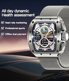 economico -v68 smartwatch 1.76 pollici smartwatch fitness running watch null ecg+ppg contapassi cardiofrequenzimetro compatibile con null donne uomini contapassi quadrante personalizzato ip 67 cassa dell'orologio 39mm