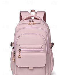 お買い得  -女性用防水・傷防止ナイロンバックパック - 大容量のカレッジスタイルのスクールバッグ。マルチポケットデザイン。ティーンエイジャーの通学や毎日の通勤に最適。