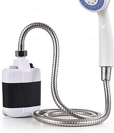 economico -Pompa per doccia da campeggio, doccia da campeggio portatile, pratica, doccia elettrica multiuso per esterni, per il lavaggio auto all'aperto in dormitorio.