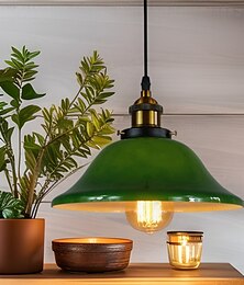 billiga -Vintage ljuskrona lager dekorativa lampor gammaldags pendellampa industriell kupolformad pendellampa e27-sockel hängande lampor för klädbutik kontor 110-240v