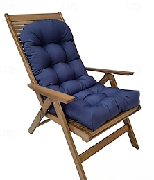 abordables -Coussin de chaise à bascule de patio, coussins de patio à dossier haut antidérapants imperméables, coussins de chaise longue d'intérieur/extérieur de 43 pouces