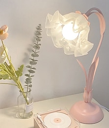 cheap -Table Lamp For Bedroom / Indoor Metal EU Plug / US Plug / UK Plug White / Pink / Green
