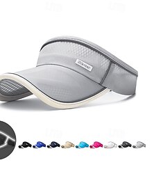 voordelige -Tennis Sport Vizier Zonneklep  Dames Klassiek Modieus Reflecterend Ademend Vochtregelerend voor Tennis Honkbal Hardlopen Zomer Zwart Wit Donker Marineblauw