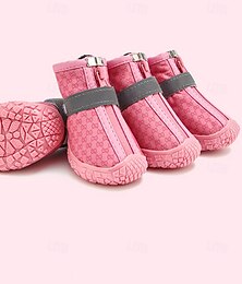 baratos -Sapatos para cães de grande e pequeno porte - Botas respiráveis para cães para o verão, protetor de patas de pavimento quente para caminhadas ao ar livre, inverno, neve, botas de borracha