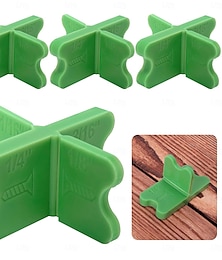 olcso -ABS fedélzeti távtartó szerszám, vastagságú teraszburkolat-távtartók (1/16", 1/8", 3/16", 1/4"), zöld teraszburkolat-távtartók vegyes nyomás alatt kezelt kompozit teraszburkolathoz