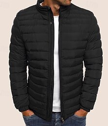 economico -piumino caldo degli uomini giacca a bolle giacca imbottita trapuntata zip up capispalla outdoor inverno bomber giacca cappotto della chiusura lampo parti superiori casuali giacca leggera antivento sport trench pesca arrampicata in esecuzione