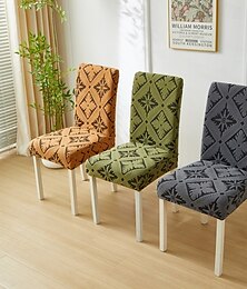 billige -trekk til spisestuestol til hjemmet, stoltrekk i polarfleece, stretchtrekk, setetrekk