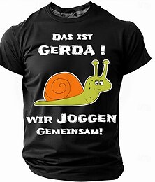 זול -בגדי ריקוד גברים מצחיק German חולצה קצרה שרוולים קצרים חולצה קצרה הדפסת תלת מימד צווארון עגול קצר צווארון עגול חולצה אופנתי יומי בסיסי רחוב קזו'אל יומי שחור אודם פול קיץ אביב ביגוד S M L XL XXL XXXL