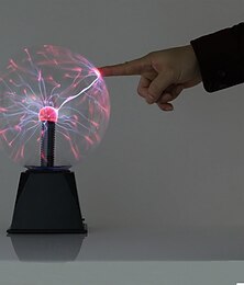 cheap -3.5/4/5/6/8 Inch Plasma Ball Static Electricity Ball Touch Sound Sensitive Plasma Globe USB Plug-in for Party Home Science Decoration Birthday Halloween Atmosphere Electric Ball Lighting