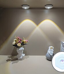 economico -Lampada da parete esagonale a forma di occhio di gatto, luci per armadietti, lampada da tramonto, proiettore di luce al tramonto, alimentata a batteria, luci touch per accendere/spegnere, luci da