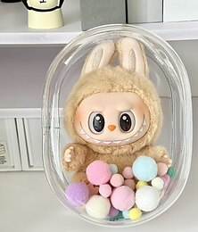 economico -Borsa protettiva ForLabubu per la serie CryingBaby da 17CM custodia trasparente in PVC per bambole da 17 CM scatola espositiva per ForLabubu Crying Again Plush facile installazione proteggi la tua
