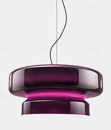 economico -Lampada a sospensione a LED da 36 cm, lampadario in vetro, lampada da soffitto a testa singola per loft, bar, soggiorno, sala da pranzo, bianco caldo 110-240 V