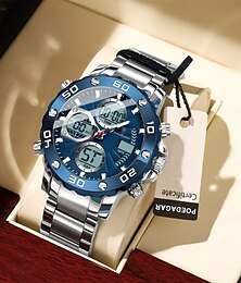 abordables -Montre-bracelet de sport pour homme, alarme LED, double affichage de l'heure, montre à quartz numérique pour homme, montre électronique étanche pour homme