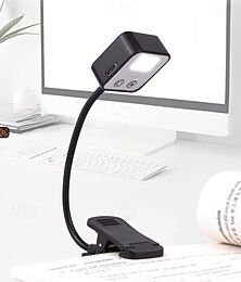 economico -luci da lettura ricaricabili per leggere di notte a letto 6 luci da lettura a led &Funzione di memoria - 3 temperature di colore - 5 livelli di luminosità - Lampade a clip leggere per gli amanti dei