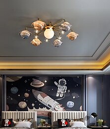 economico -Lampadario da soffitto a 13 teste, luce bianca calda, 85 cm, lampada nordica in ferro, lusso, creativo, soggiorno, camera da letto, 110-240 V