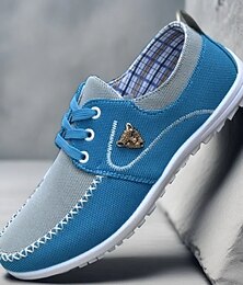abordables -Baskets décontractées bleues à lacets pour hommes - Chaussures en maille légère pour un port confortable au quotidien