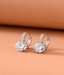 abordables -Femmes Boucles d'oreilles Classique Joie Des boucles d'oreilles Bijoux Argent / Noir / Rose clair Pour Mariage Saint-Valentin Quotidien Fête Festival