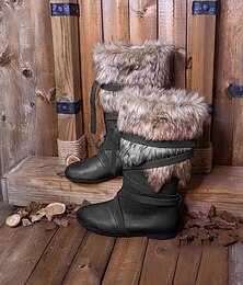 levne -Středověké Renesanční Boty Ke kolenům Ploché jazzové boty Pirát Viking Křižák Maškarní kostým Pánské Keltské Pirát předvečer Všech svatých Plesová maškaráda Výkon Párty a večer LARP Dospělé Boty