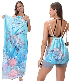 abordables -serviette de plage imprimée, couverture de plage légère à séchage rapide et sans sable, idéale pour les voyages, la piscine et l'extérieur