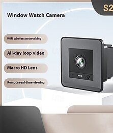 abordables -Caméra de sécurité HD sans fil avec Wi-Fi, vision nocturne, détection de mouvement, surveillance intérieure et extérieure des animaux de compagnie, caméra de visualisation à distance