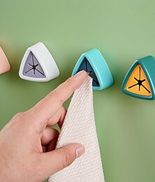 economico -5/10 pezzi di clip portasciugamani a triangolo a pressione, ganci portasciugamani autoadesivi da parete per cucina e bagno, ganci per strofinacci senza trapano, ganci per asciugamani colorati per uso