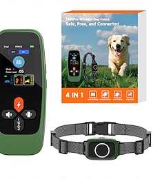 お買い得  -犬の訓練用ワイヤレスフェンス、ワイヤレス犬用、3つのモード、ビープ音、振動、犬用防水、ポータブル、ワイヤレス、充電式、安全、ナイロン、ABS+PC、電子行動補助、ペットの服従訓練