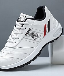 economico -scarpe da ginnastica sportive bianche da uomo con accenti rossi e design leggero - sportive, eleganti, ideali per abbigliamento casual e sportivo