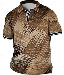 preiswerte -Herren Übergröße Poloshirt Groß und hoch Grafik-Drucke Umlegekragen Bedruckt Kurzarm Frühling Sommer Sport Modisch Strassenmode Designer Outdoor Strasse Oberteile