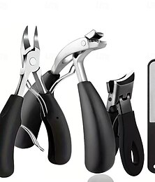 abordables -Ensemble de 4 coupe-ongles pour personnes âgées, coupe-ongles à mâchoire large et coupe-ongles à tête inclinée pour ongles épais, coupe-ongles allemands professionnels pour hommes et femmes &enceinte