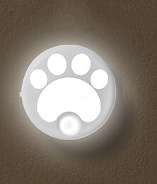 economico -1 luce notturna a induzione con sensore per gatti, sensore di induzione intelligente umano, luce notturna a induzione magnetica senza perforazione, cucina, bagno, corridoio, illuminazione per il risveglio