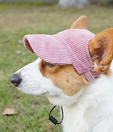 economico -Cappellino da baseball per cani, cappellino da spiaggia estivo per cani e gatti, con visiera, fori per le orecchie, copricapo regolabile per cuccioli