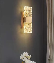 economico -Applique da parete a LED per interni, lampade da parete in cristallo, applique da parete per camere da letto, negozi, bar, applique in vetro 110-240 V