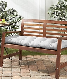 abordables -Coussin de banc d'extérieur, 130 x 50 cm, coussin de canapé pour balancelle 2/3 places, coussin de chaise longue souple, coussin de banc rectangulaire, tapis souple pour bancs en métal et en bois
