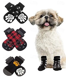 abordables -chaussettes antidérapantes pour chiens pour éviter de se lécher les pattes, chaussures pour chiens pour trottoirs chauds, chaussons pour chiens pour petits, moyens et grands chiens âgés, bottes