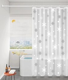 levne -PEVA Sprchový závěs s potiskem vzorovaného koupelnového závěsu voděodolný a proti plísním včetně háčků 180x180cm 70"x70" 200cm dlouhý