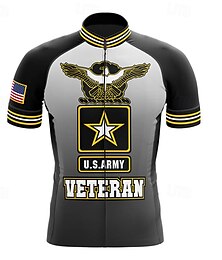 economico -Per uomo Maglia da Ciclismo Manica Corta Bicicletta Maglietta Maglia Top con 3 tasche posteriori Mountain Bike MTB Ciclismo su strada Traspirante Asciugatura Rapida Strisce Riflettenti Grigio Aquila