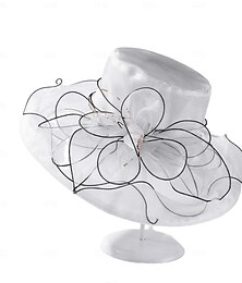 economico -Cappelli Organza Matrimonio Festa serale Tè Spiaggia Corsa di Cavalli Elegante Carino Protezione Solare Con Floreale Copricapo Copricapo