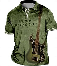 preiswerte -Herren Übergröße Poloshirt Groß und hoch Buchstabe Umlegekragen Bedruckt Kurzarm Frühling Sommer Sport Modisch Strassenmode Designer Outdoor Strasse Oberteile