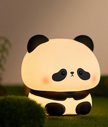 お買い得  -かわいい動物のナイトライト、LEDシリコンスクイーズ動物ランプ、子供用、男の子と女の子の保育室に最適なナイトライト、楽しい部屋の装飾、柔らかく安全な授乳用ライト（パンダ/カピバラ/犬/アヒル/恐竜）